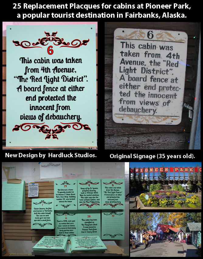Pioneer Park Cabin Plaques